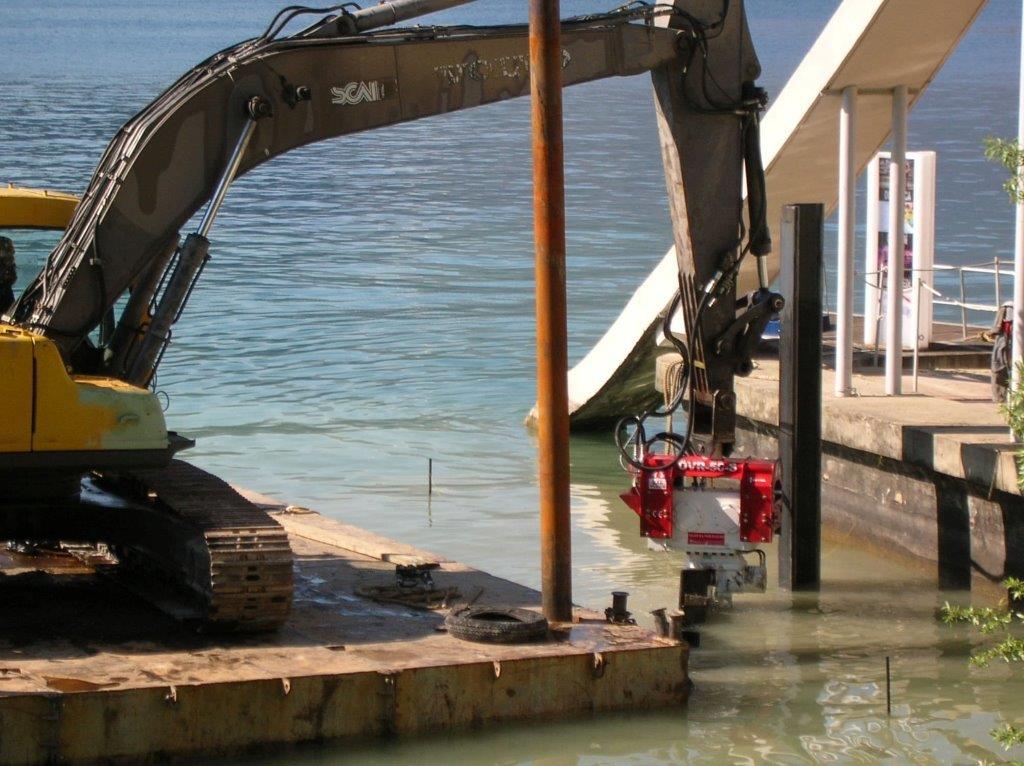 Vibro hammer OVR 80S excavator mounted