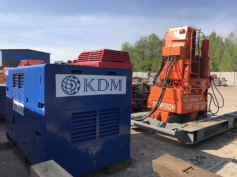 Used pile press TGM130H – steel sheet piles