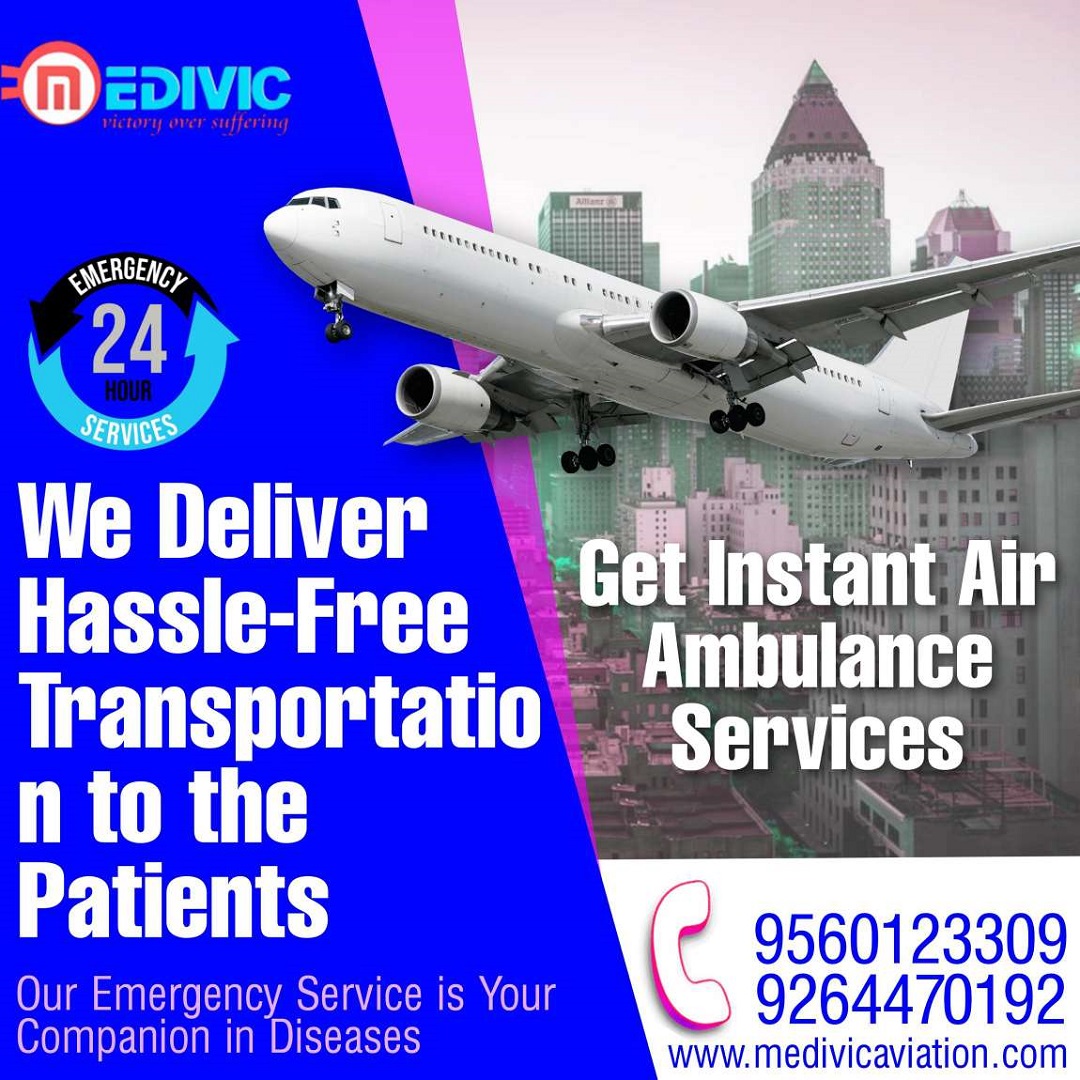 Acquire the Finest Emergency Charter Air Ambulance in Patna by Medivic