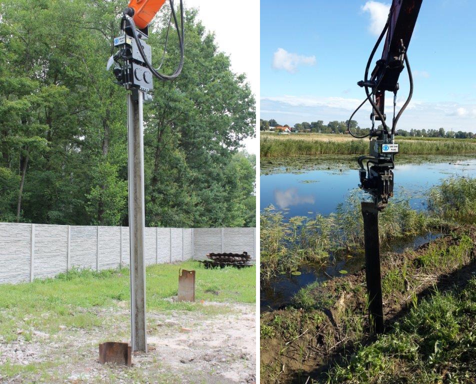 Used vibro hammer ESF 1 excavator mounted
